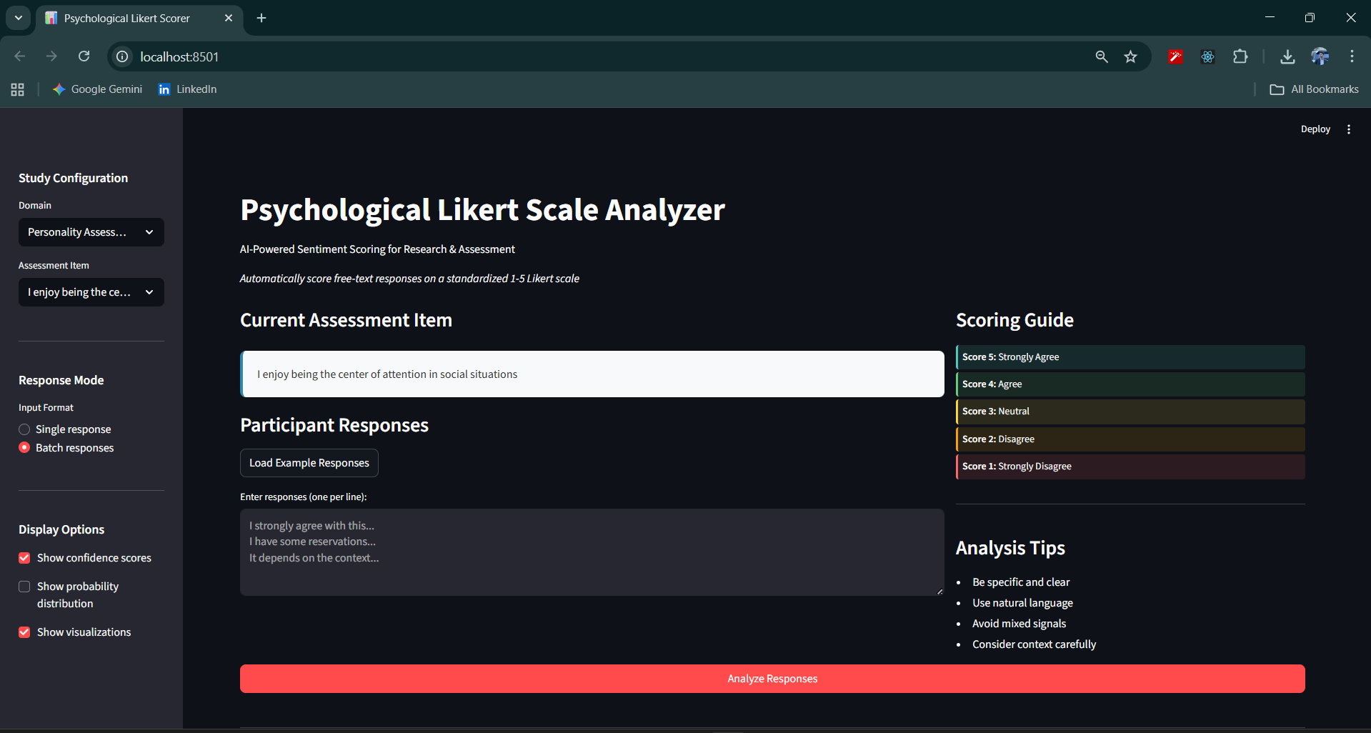 Automated Likert Scoring System